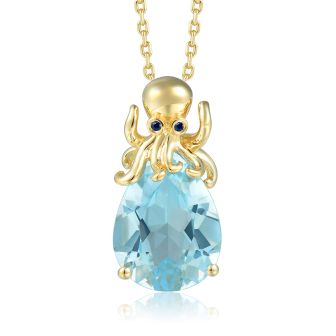 14KY Octopus Pendant