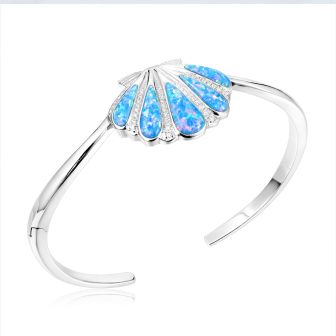 SS 925 Opal Bangle