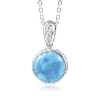 SS 925 Larimar Pendant