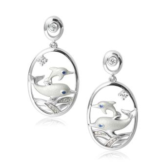SS 925 Dolphin Earrings