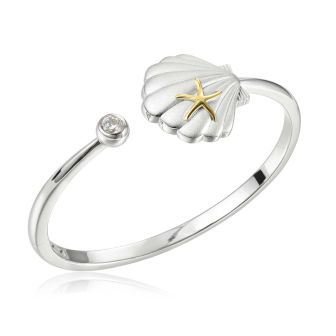 SS 925/14K YG Shell Bracelet