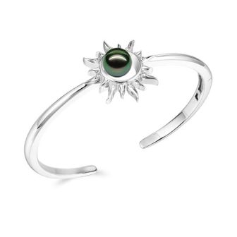 SS 925 Tahitian Pearl Bangle
