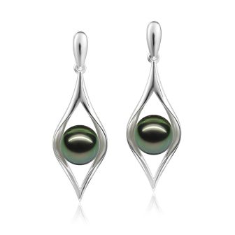 SS 925 Tahitian Pearl Earrings